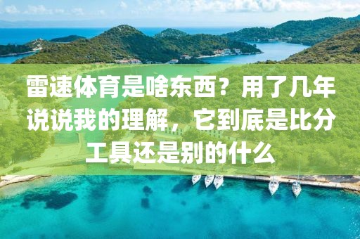 雷速体育是啥东西?用了几年说说我的理解,它到底是比分工具还是别的什么