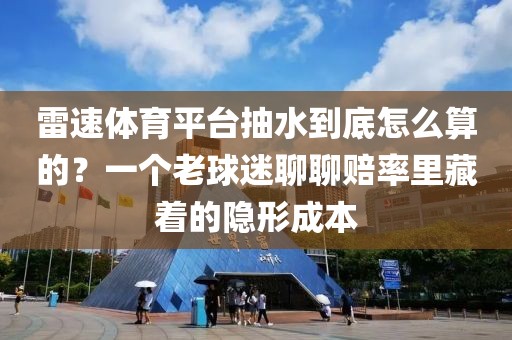 雷速体育平台抽水到底怎么算的？一个老球迷聊聊赔率里藏着的隐形成本